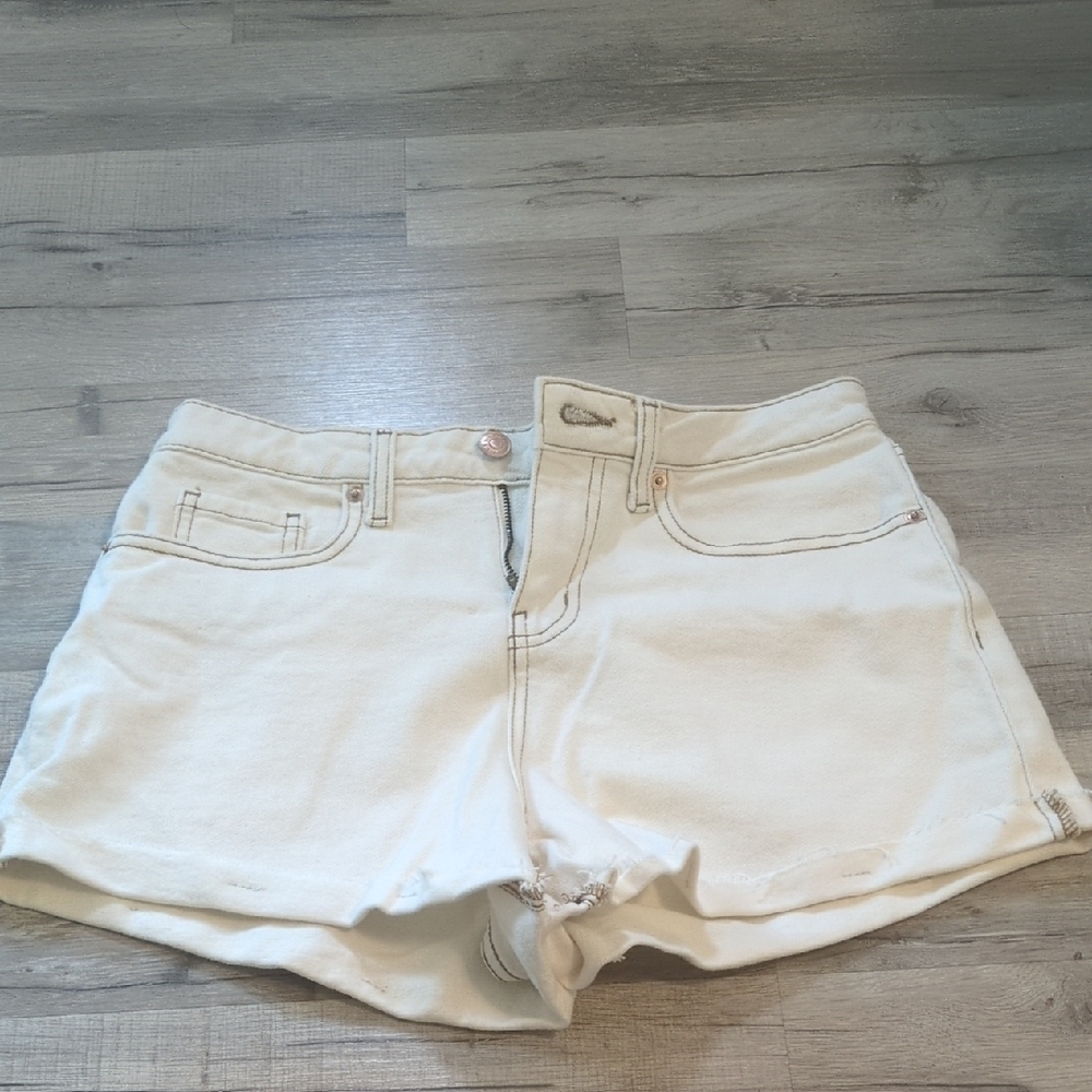 Wild Fable Cream Jean Shorts